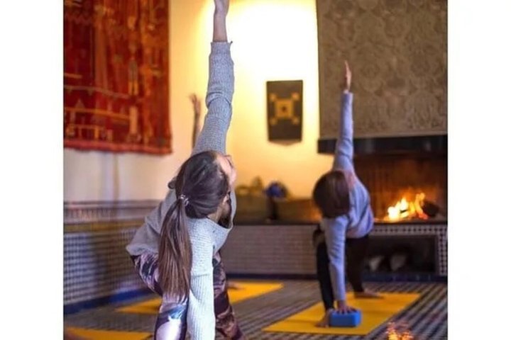Yoga Class in a Traditional Palace in the Medina